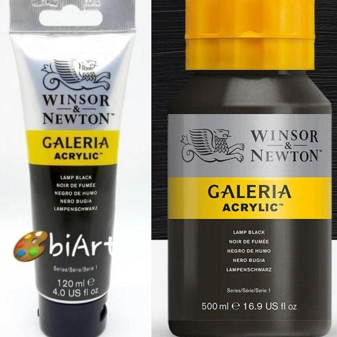 

Cat Akrilik Galeria Acrylic Colour 120 Ml Lamp Black Winsor & Newton