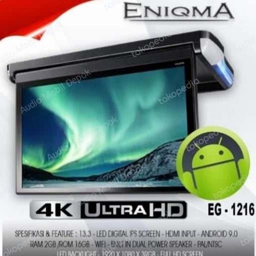 Ready Tv Monitor Roof Android/Roof Android Enigma Universal 13,3" Ram 2/32