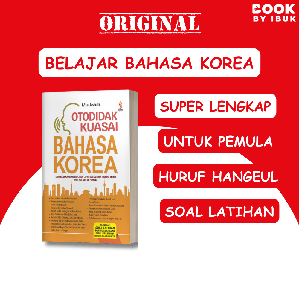OTODIDAK KUASAI BAHASA KOREA, Belajar Bahasa Korea, Buku Belajar Bahasa Korea [Ranah Buku]