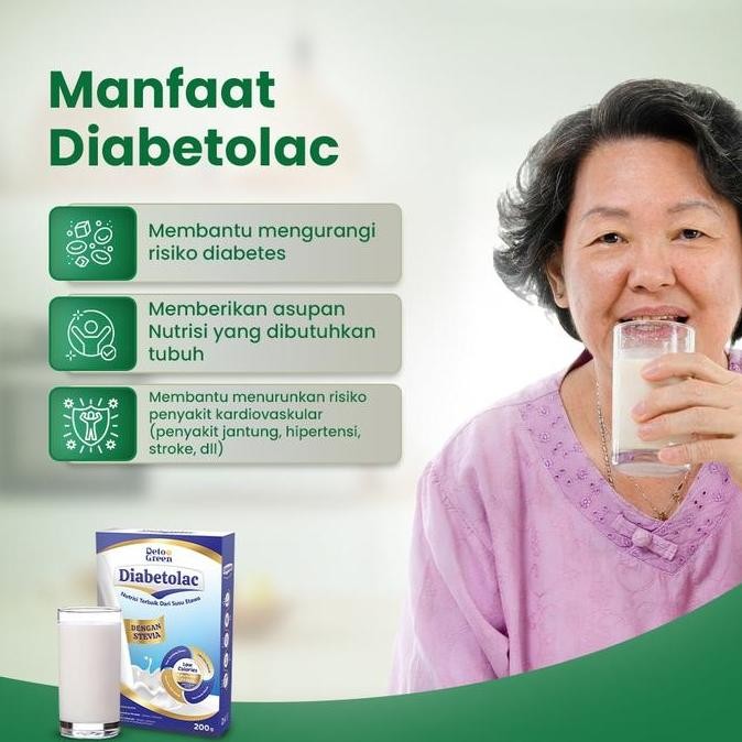 

Diabetolac Paket 3 Susu Kambing Murni Rendah Kalori untuk Gula Dara Stabil PS