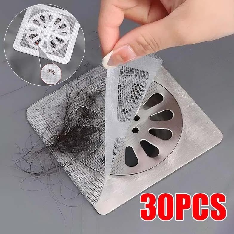30pcs Saringan Penutup Lubang Kamar Mandi Saringan Lubang Air Kamar Mandi Anti Kecoa Anti Mampet Nug
