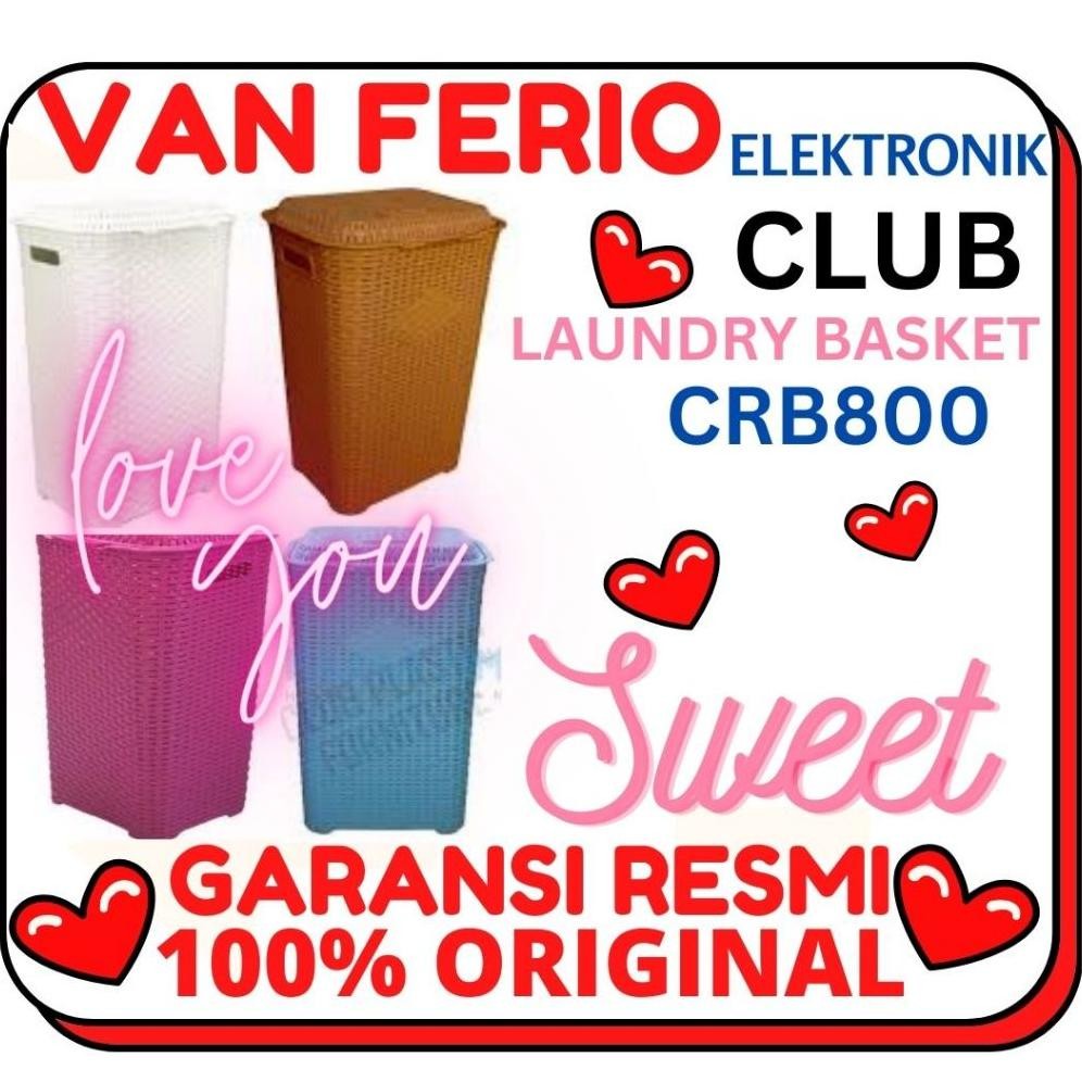 CLUB KERANJANG BAJU LAUNDRY BASKET MOTIF ROTAN CLUB CRB800 / CRB 800 Nugi