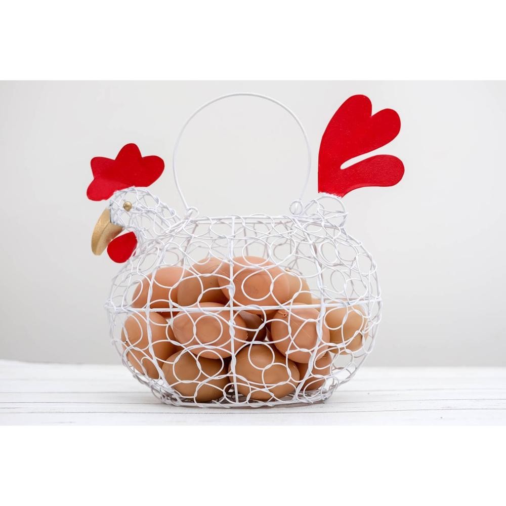 1023 Keranjang Telur Ayam 2 KG Gantung Uk D / XXL Kokoh Bahan Kawat Besi Muat 26 Telur Ayam Termurah