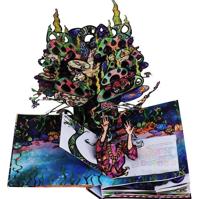 [DISKON] THE LITTLE MERMAID POP-UP 3D BOOK ENGLISH ORIGINAL THE LITTLE MERMAID FAMOUS ROBERT SABUDA 