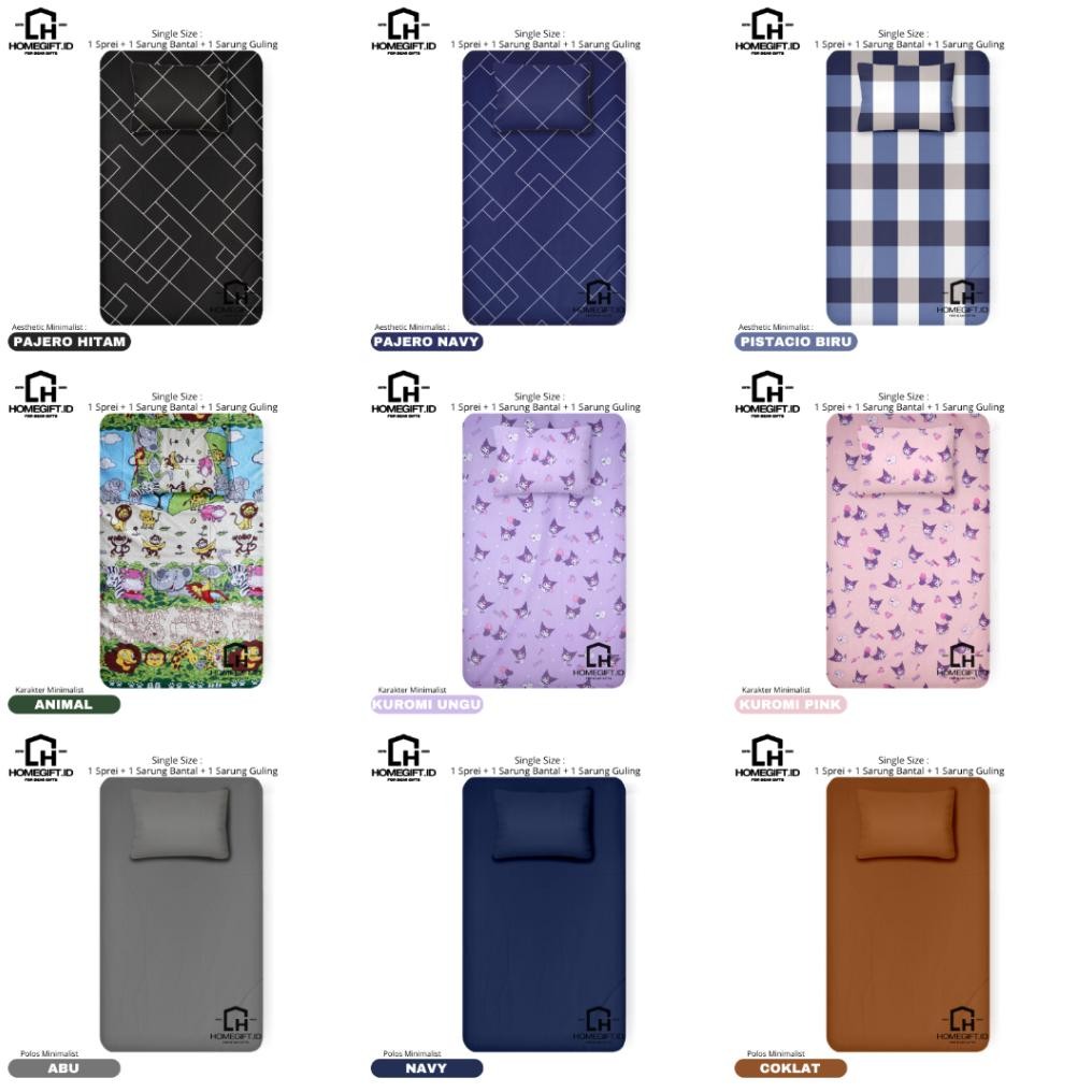 Sprei 80x180x10 - Sprei Single 80x180 Tinggi 10cm Nugi