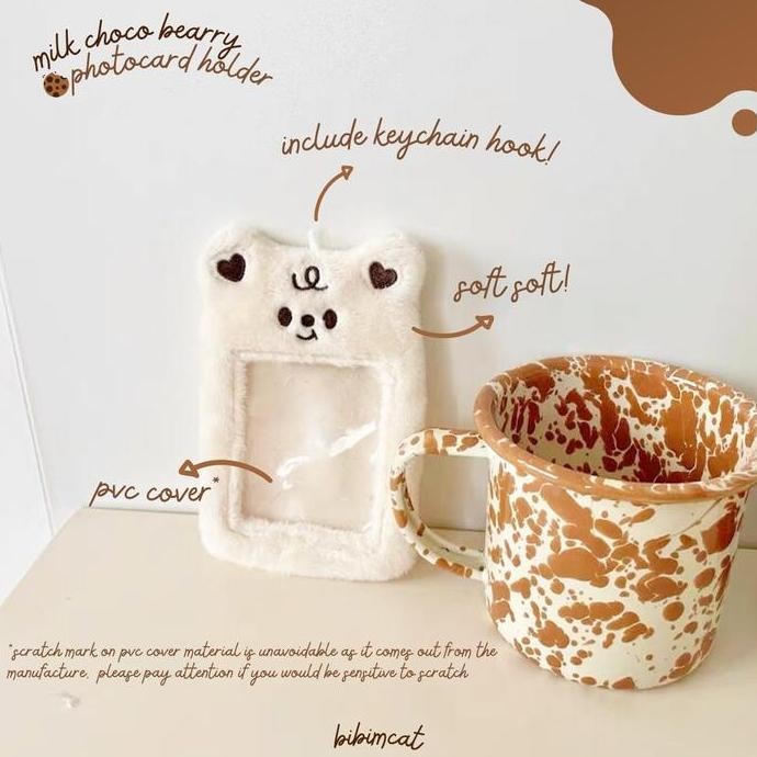 

Milk Choco Bearry Photocard Holder / Pc Card Holder