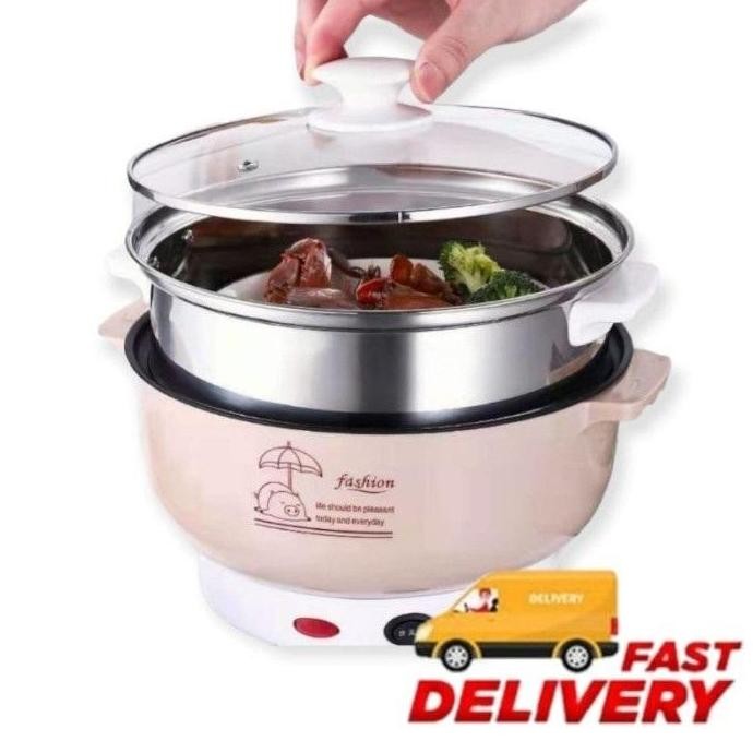 Panci Listrik Serbaguna Kapasitas Besar Multifungsi Free Kukusan