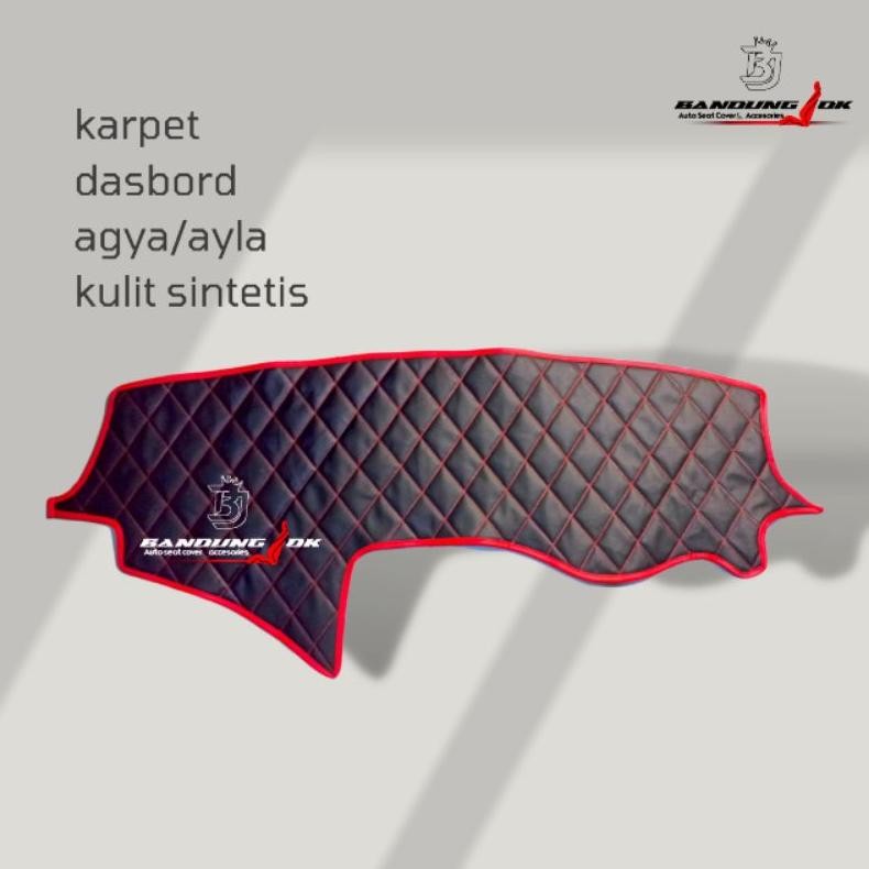 Alas dasbord Mobil Agya Ayla Taplak Dasbord Kulit Sintetis aksesoris mobil Cover dasbord  kulit sint