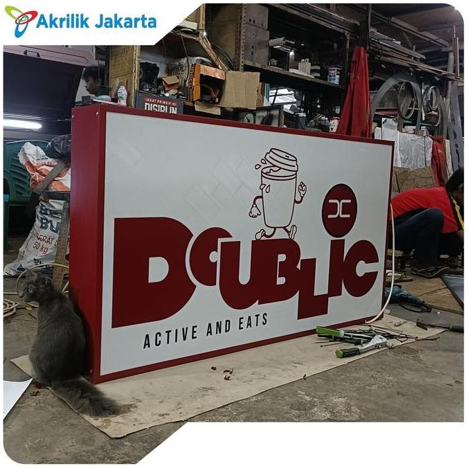 

Akrilik Jakarta Neon Box Frame Galvanil Kotak Ukuran 60 X 90 Cm 2 Sisi Garansi 6 Bulan Custom Design Led Modul 1/3 Mata Adaptor Samsung Trafo