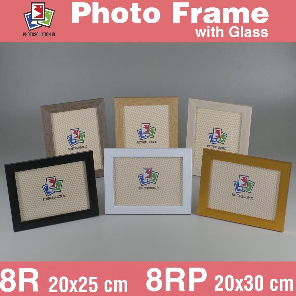 Bingkai Foto 8R 8RP Minimalis PAKAI KACA - Photo Frame FM25 Nugi