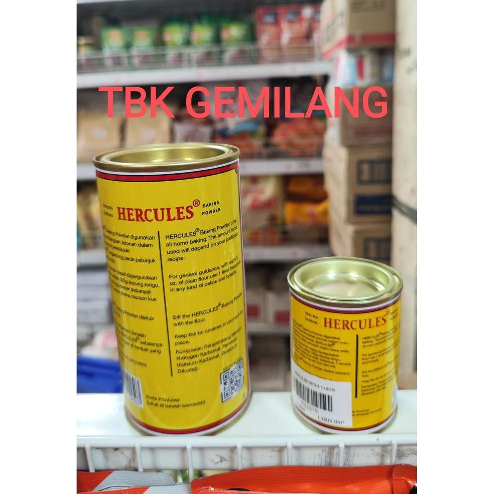 

Hercules Baking Powder Double Acting 450 Gr Dan 110 Gr