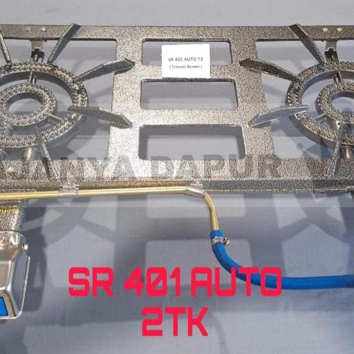 Kompor gas bodi cor sunrise sun rise tipe 401 auto 2 tungku mata SNI - kompor sunrise - 401 auto 2 m