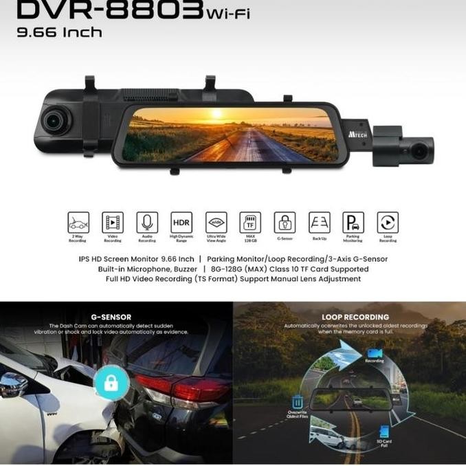 Ready Dvr Spion Mtech Dvr 8803 Dvr Dashcam Spion Mobiletech Support Wifi