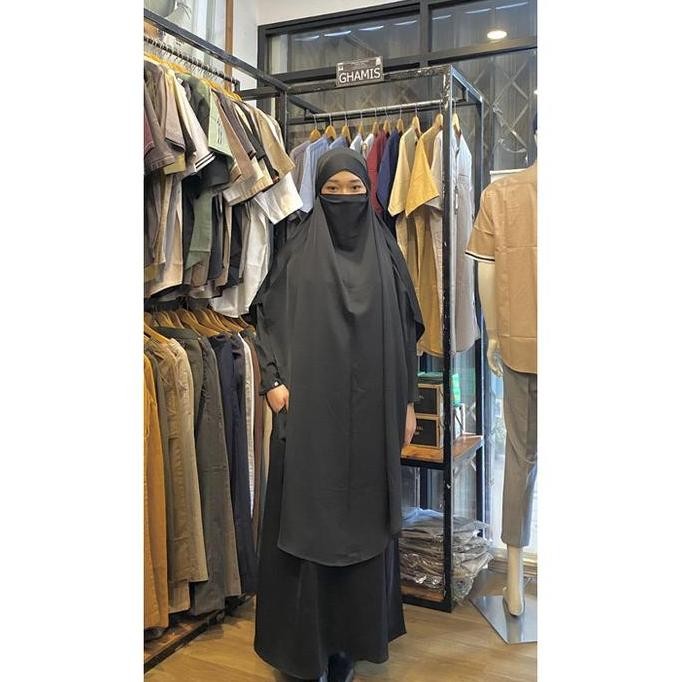 SAMASE ABAYA BAJU GAMIS WANITA V FRENCH KHIMAR SET GAMIS SET KHIMAR UMROH ABAYA UMROH