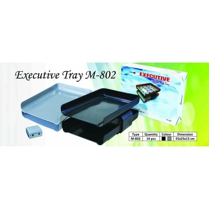 

Bos Executive Rak 2 Susun/ Dokumen/ Kertas/ Laci/ Meja/ Organizer - Hitam Plastik Desk