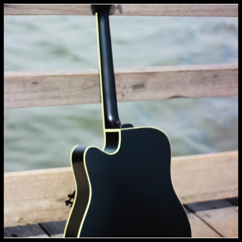 GITAR AKUSTIK ELEKTRIK YAMAHA BLACKDOFF EQ CUSTOM PREAMP