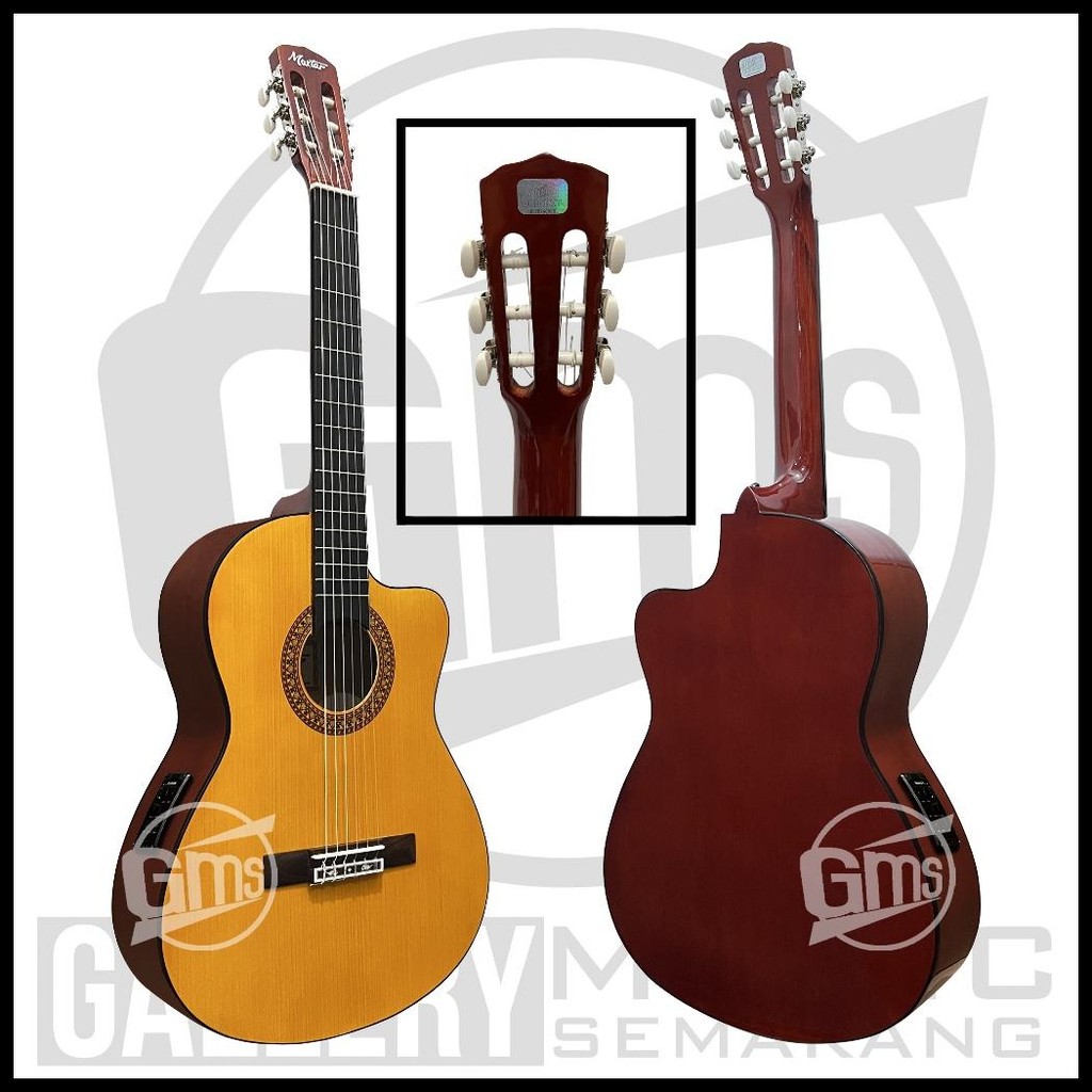 ORIGINAL GITAR KLASIK ELEKTRIK CUTAWAY MAXTAR CGN-TR2C GITAR KLASIK NYLON CUTAWAY ORIGINAL
