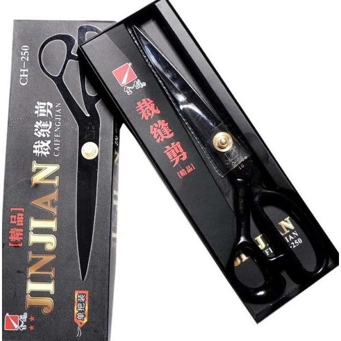 

Tersedia Gunting Kain Tailor JINJIAN Gunting Baja Hitam Caifengjian Profesional