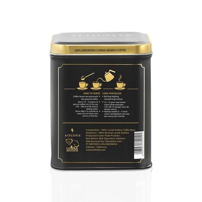 

Artcofie Kopi Luwak Arabica Tin Box Biji 100G Kualitas Terbaik Harga Termurah