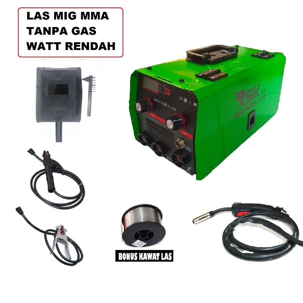 Terlaris Mesin Las Mig Co 2 Tanpa Gas  Mig Multifungsi Las Mig Tanpa Gas 130A 800Watt