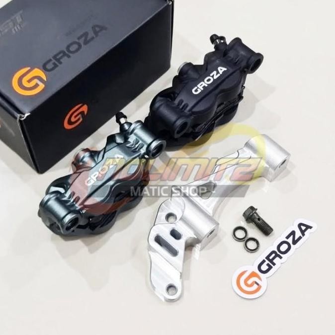 Kaliper Rem Depan Groza Zest Monoblok Disc Brake 220mm Mio Smile Karbu