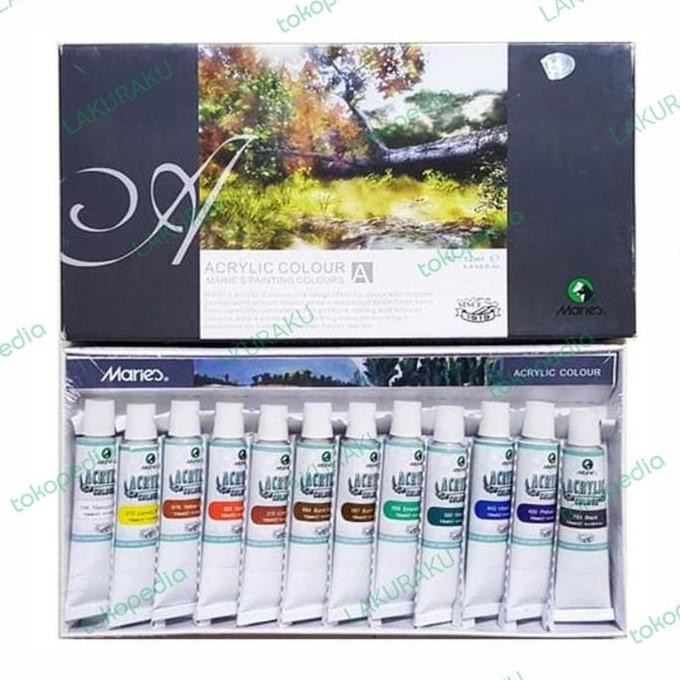 

Maries Cat Akrilik Set 12 Warna 12Ml / Acrylic Colour / Color 812B