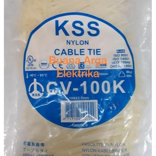 

Kss Kabel Ties / Cable Ties Kss Cv-100K X 2.5Mm