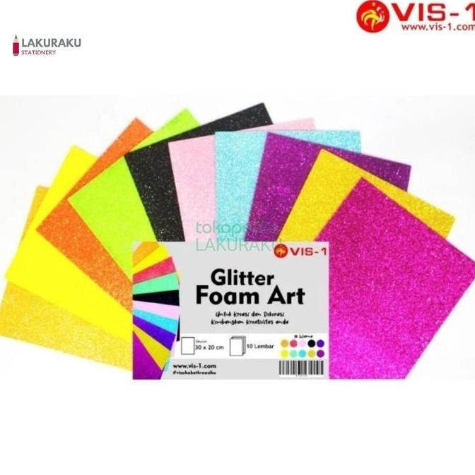

Eva Foam Art Glitter Warna A4 20 X 30 Vis-1 Prakarya Per 1 Pak 10 Pcs