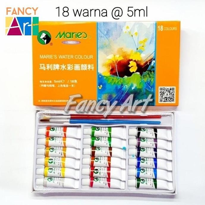 

Maries Water Colour 5Ml Set 18 Warna Cat Air