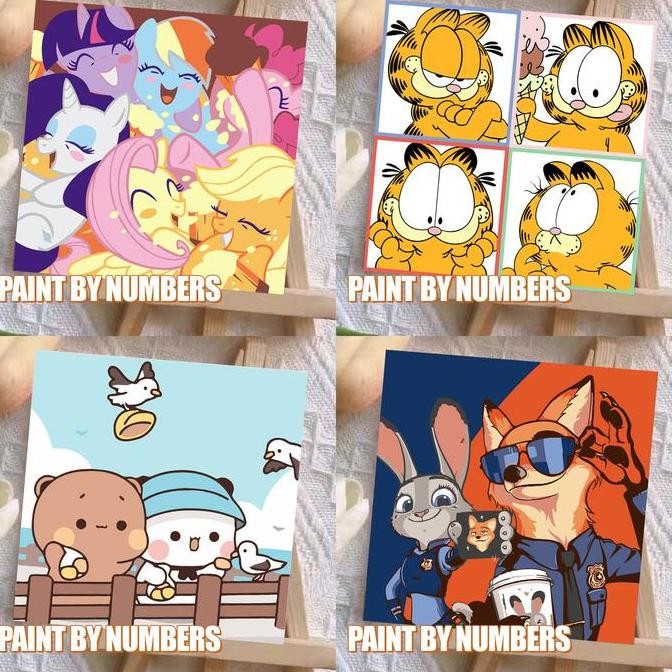 

20X20 Canvas Paint By Number Kit Diy Lukisan Seri P Sanrio Toy Story Kartun