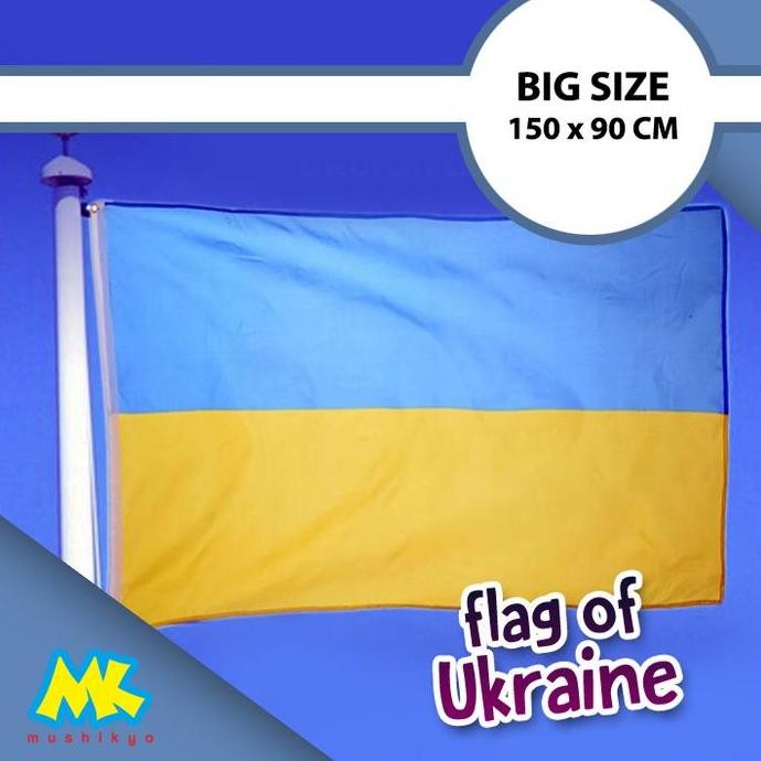 READY STOCK BENDERA UKRAINA - UKRAINE FLAG 