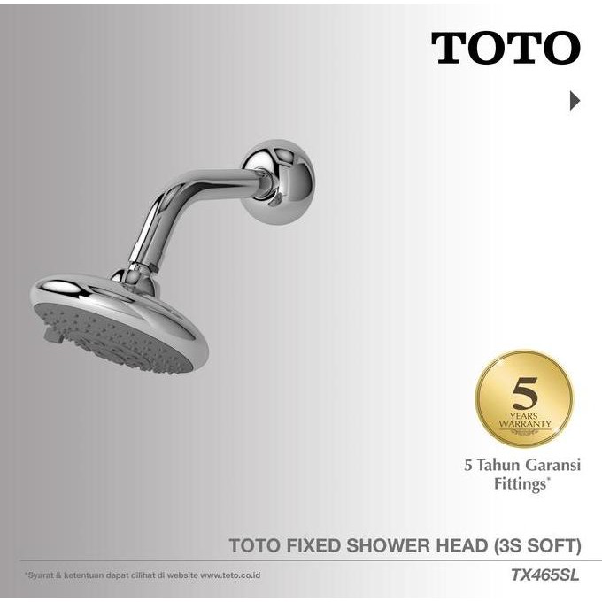 Toto Shower Head Tx465Sl | Head Shower - Shower Mandi - Rain Shower