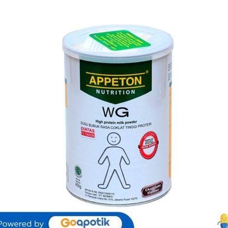 

NO_MORE Appeton Weight Gain Dewasa Rasa Coklat 450 Gram Kaleng