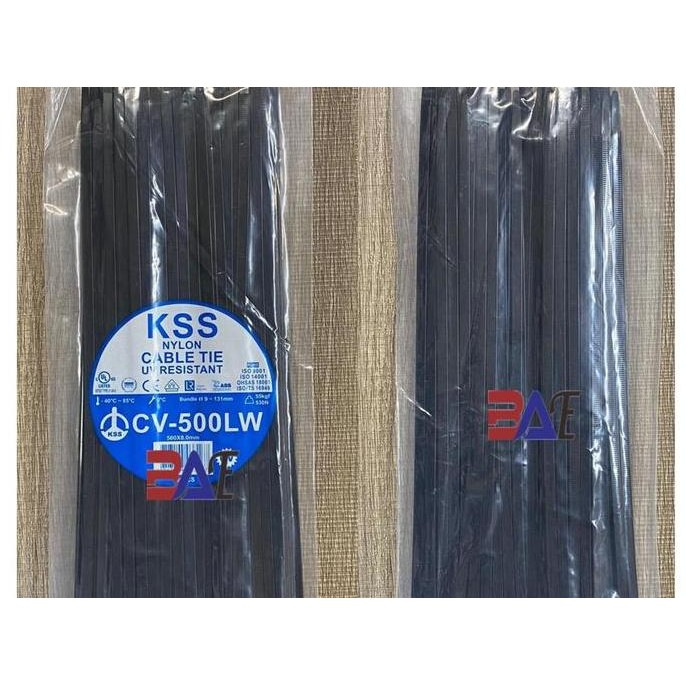 

Cable Ties / Kabel Ties Kss Uv Resistance Cv-500W (500 X 4.8Mm / 8Mm) Hitam