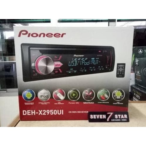 Single din pioneer deh x2950 / tape mobil pioneer / head unit