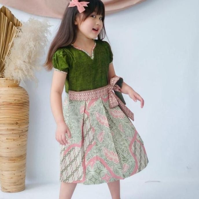 COUPLE BAJU BATIK ANAK MODERN / DRESS ANAK PEREMPUAN KEMEJA ANAK LAKI