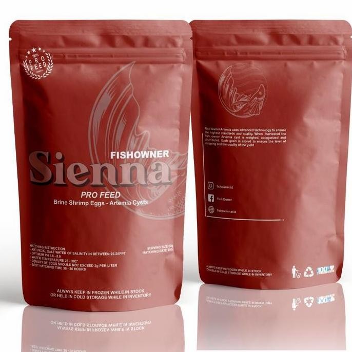 Artemia Sienna By Fishowner 50G Big Red - Artemia Tetas