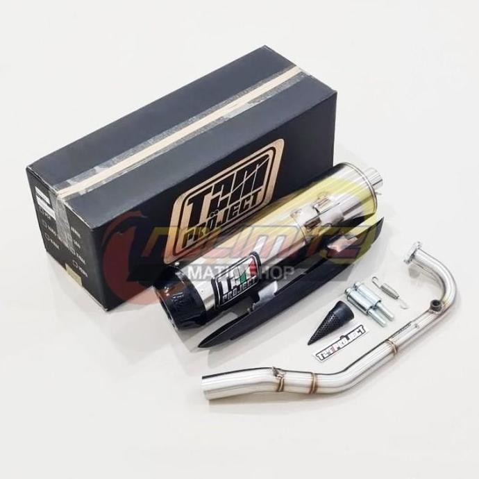 Knalpot TZM Project SS Pro Full Pack Standar Racing PCX Vario 160