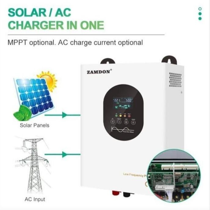 24V 1000W Inverter Hybrid Offgrid Low Frequency Inverter Mppt 40A