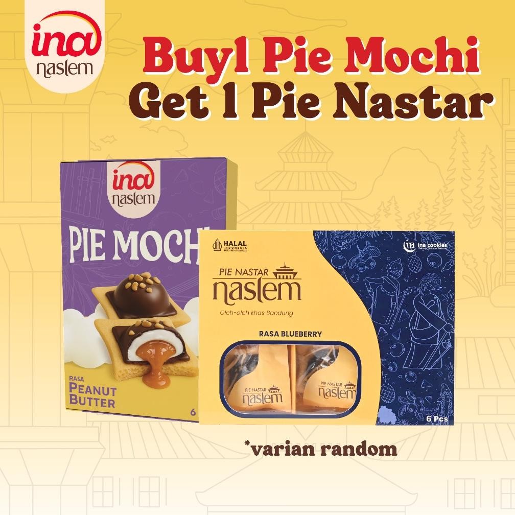 

NO_MORE ( BELI MOCHI GRATIS PIE NASLEM ) Pie Mochi Naslem Peanut Butter Oleh-Oleh Bandung by Ina Cookies ( LIVE )