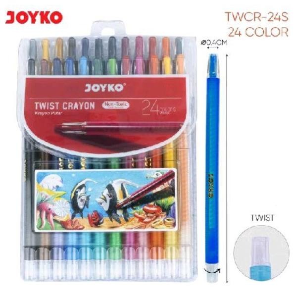 

}}}}}}] Krayon Putar Joyko Twist Crayon TWCR-24 Warna