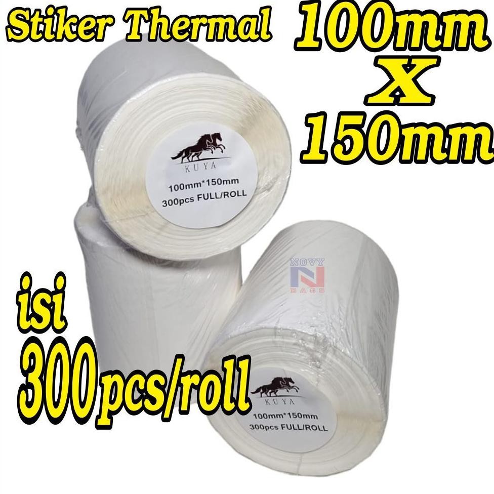 

STIKER THERMAL / STIKER LABEL RESI Murah 100 x 150 x 300pcs Harga 1 pcs Nugi