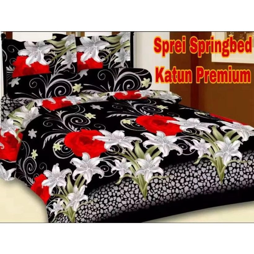 SPREI MOTIF BAHAN L4DYROSE 180x200 160x200 120x200 1 SET 2 SARUNG BANTAL 1 SARUNG GULING/SPRAI HOMEM