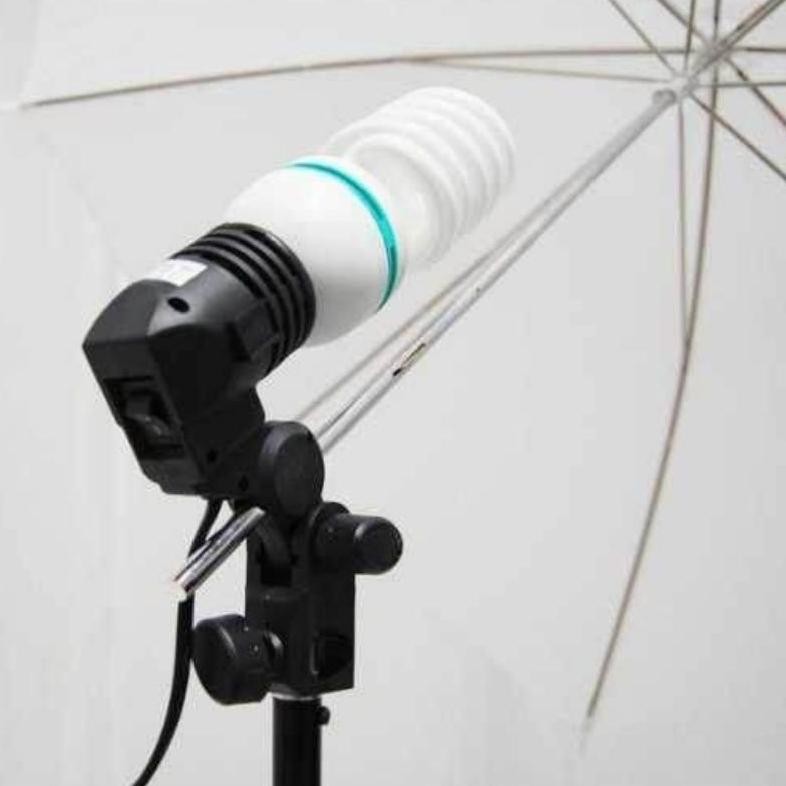 Single lamp holder lampu studio foto bracket lampu photo studio dudukan lampu payung foto studio Nug