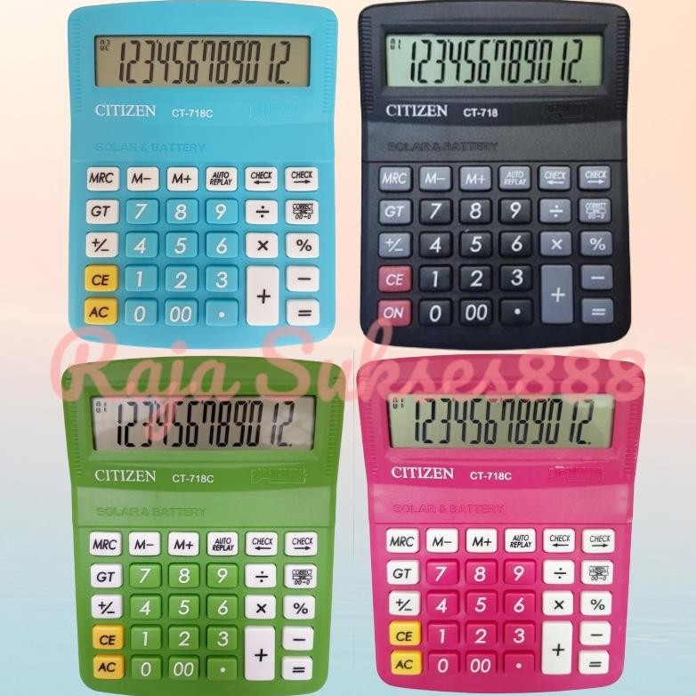 

Kalkulator 718 Warna Warni KALKULATOR CT 718 WARNA 12 DIGIT Nugi