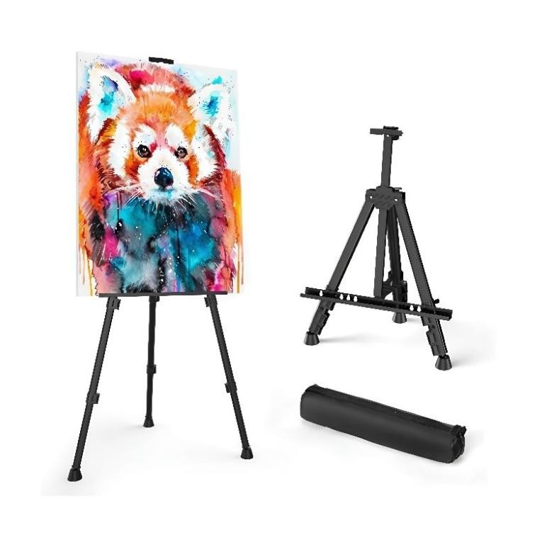 

Tripod Frame Lukisan Standing Frame Holder Kanvas Lukis Besi Portable Nugi