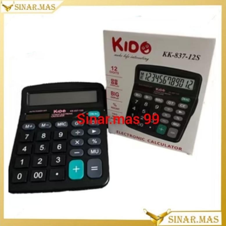 

kalkulator double power kido 12 digit js 871,js1200v,kk837 Nugi