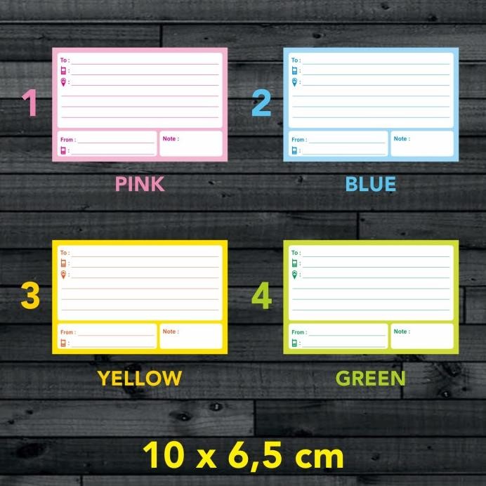 

Sticker Label Pengiriman Online Shop Stiker Olshop HVS Pastel Color 10 x 6,5 Cm Nugi