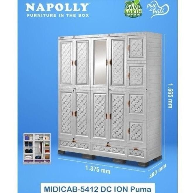 NAPOLLY - MCAB 5412 DC ION | 5517 | 4408 PUMA | 4512 | 3408 PUMA | 3509 | lemari 5 pintu napolly | l
