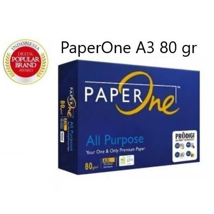 

PAPERONE A3 80 GR - Termurah !!! Kertas Fotocopy Print HVS A3 80 gr PaperOne Nugi